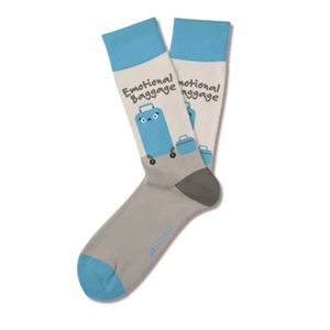 Emotional baggage novelty socks luggage suitcase